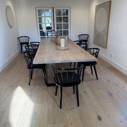 Dining Chairs Black Solid Wood