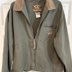 Vintage Mickey Mouse The Disney Store Green Bomber Jacket Large