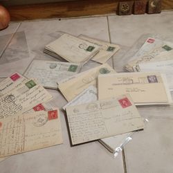 Huge Antique Vintage Rare Stamp And Postcard Lot