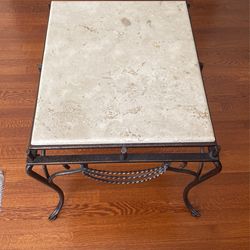 Marble Side Table 24”x21”.  $160