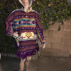 Colorful poncho