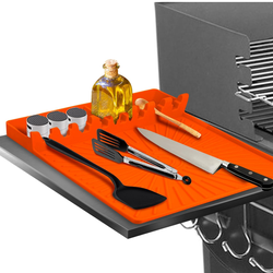 Silicone Grill Mat, Large Size Silicone Side Shelf Griddle Tools