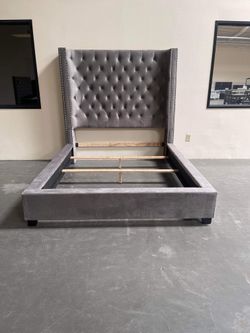 Grey Queen Size Bed FINANCING AVAILABLE 