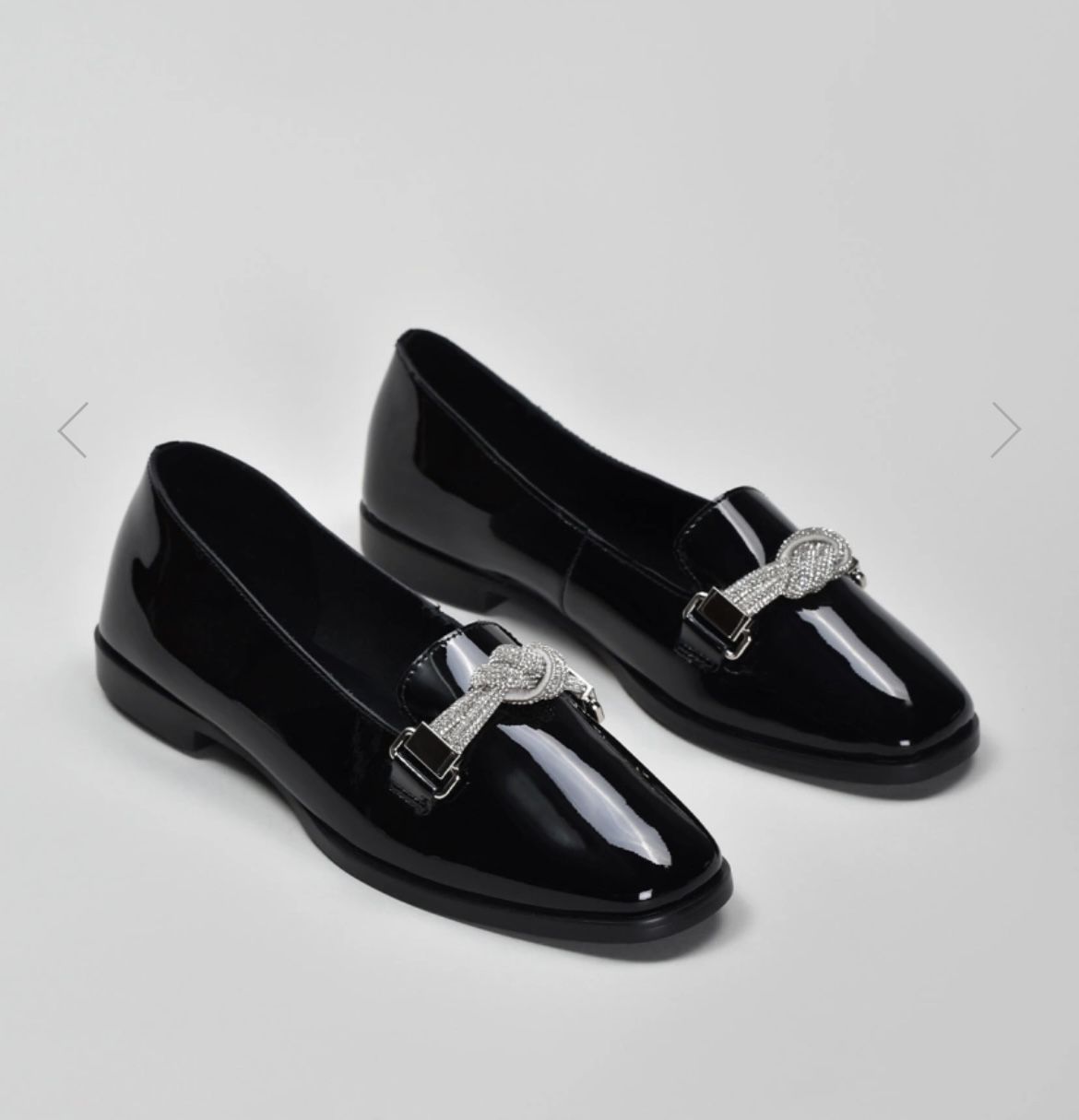 Loafers in patent leather