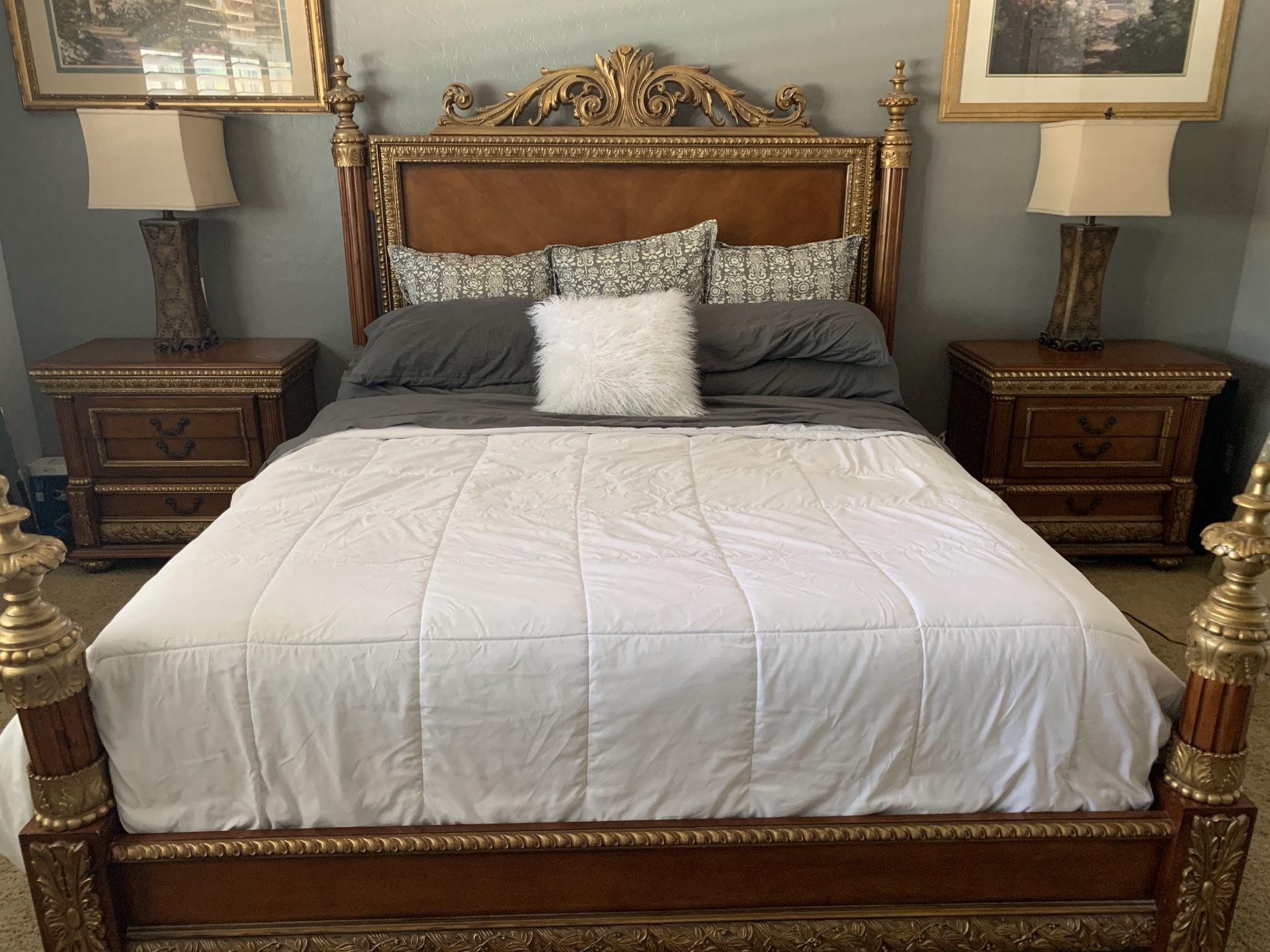 Pulaski Bellissimo King / Cal King Bed frame and Set