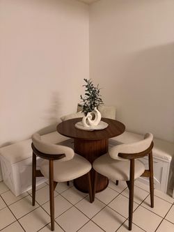 Wood Table and Bench