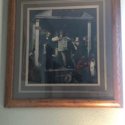 Print and wooden frame