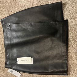 Aritzia Babaton Leather Mini Skirt