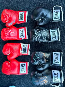 autographed boxing gloves