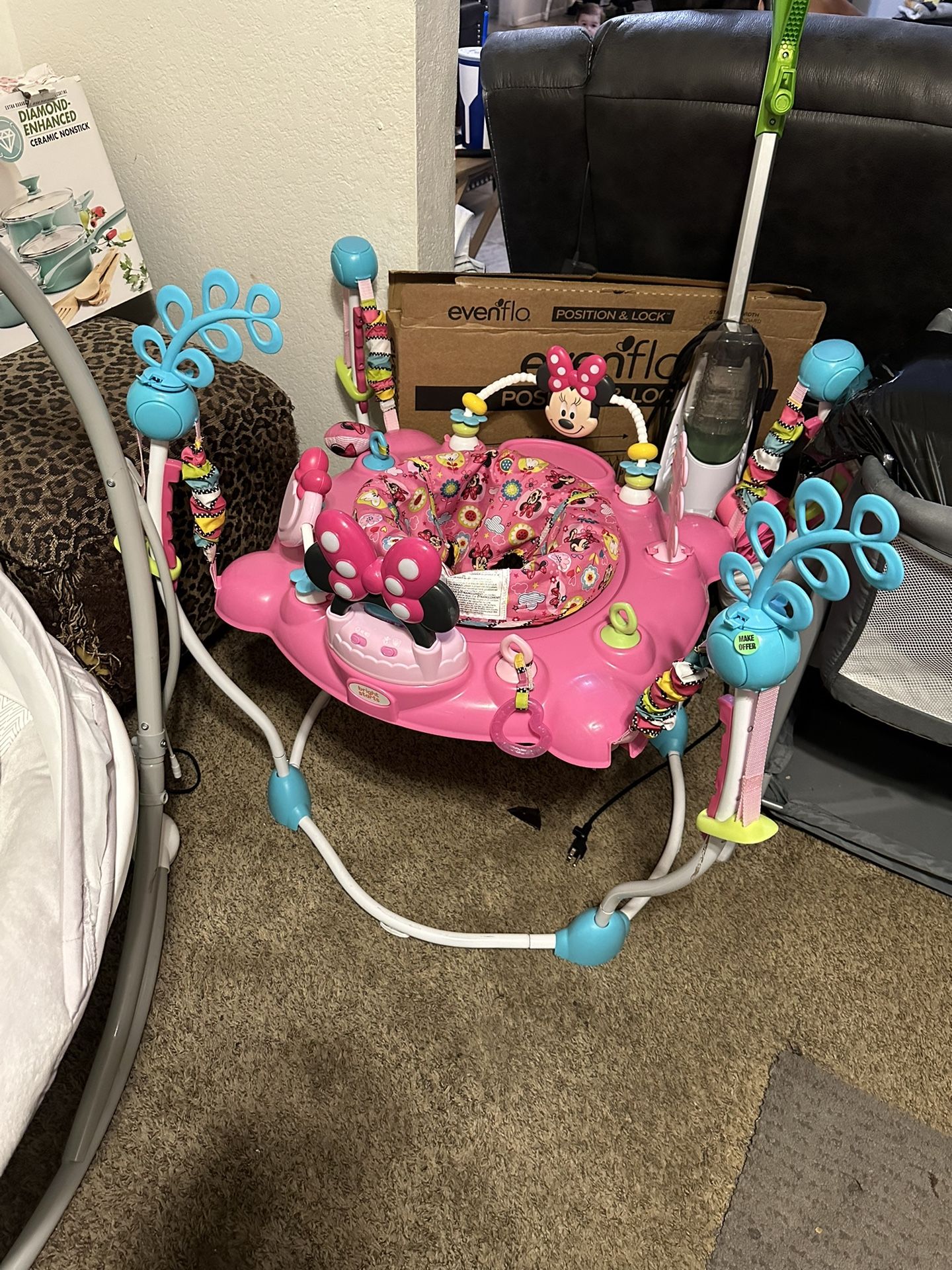 Minnie Mouse Baby Bouncer Bright Starts 