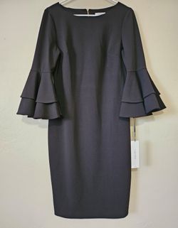 Calvin Klein Black Sheath Dress Size 10