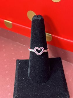 Sterling Silver Heart Ring Size 8