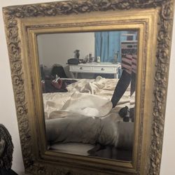Antique Frame And Mirror