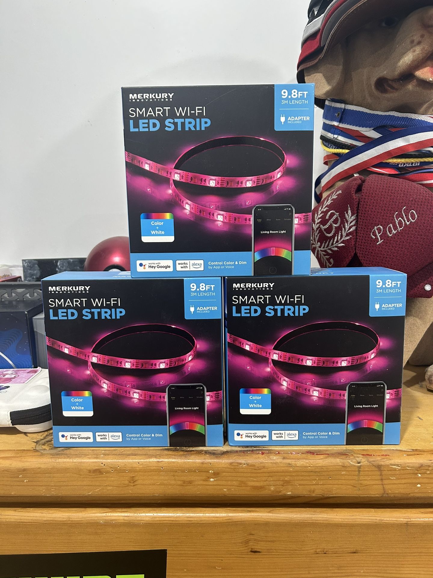 Merkury Smart Wifi LED Strip, 9.8 Feet Length. Brand New.