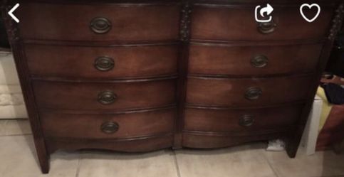 Antique Six Drawer Dresser