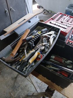 Various hand tools for mechanics and light industrial work