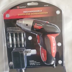 GreatNeck 80129 4.8-Volt Cordless Screwdriver 200 RPM no-load speed LED battery