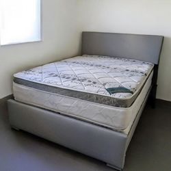 $380 Queen Bed Frame With Mattress And Box-spring Brand New Free Delivery Free Assembly 