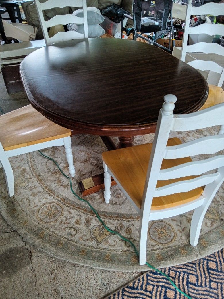 Wooden Table And Chairs 