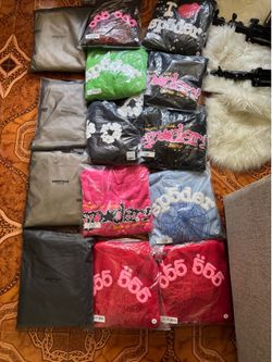 Spider and essentials hoodies and essentials pants