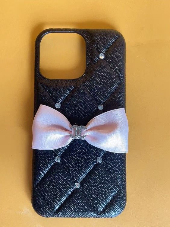 iphone 16 pro max leather case brand new cute fashion bowknot style