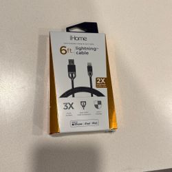 ihome nylon charge and sync cable 6ft
