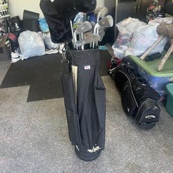 FULL Set of Used Macgregor golf clubs! bag,balls and covers included.