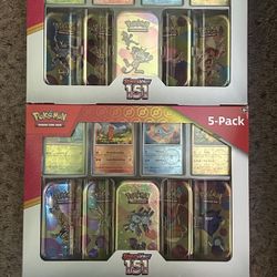 Pokémon Scarlet And Violet 151 Costco Mini tins 5 Pack
