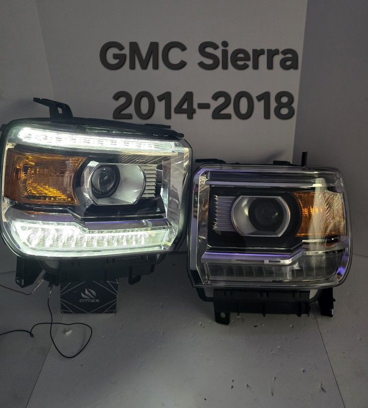 GMC Sierra 2014-2018 Headlights 
