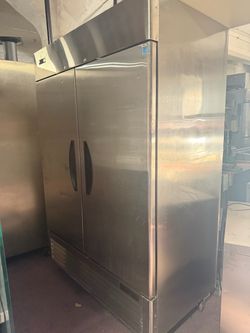 Commercial Stainless Steel Two-Door Reach-In Refrigerator