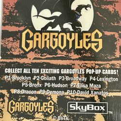 Vintage 1995 Gargoyles Cards By Skybox With Pop Up Cards!
