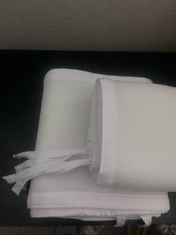 Breathable mesh baby crib bumper