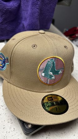 HatClub Exclusive Sandstorm🌪️ Boston Red Sox Fenway Park Patch Fitted Cap  7 1/2