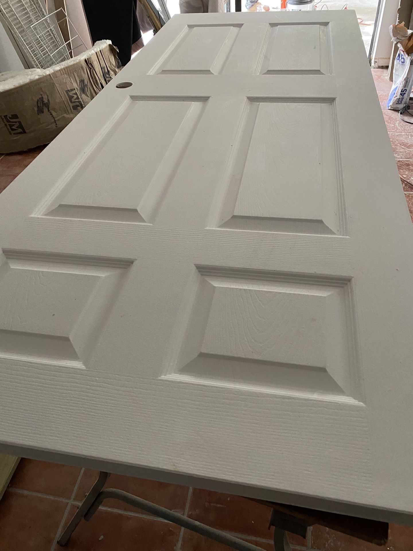 Newly Primed Door. 32” X 80”. Solid Door