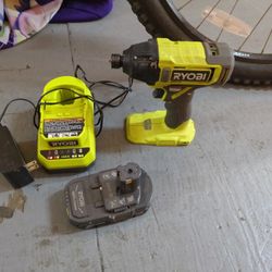 Ryobi One Drill Battery And Charger