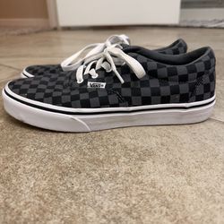 Vans Lace Up Black And Grey Checkerboard Off The Wall