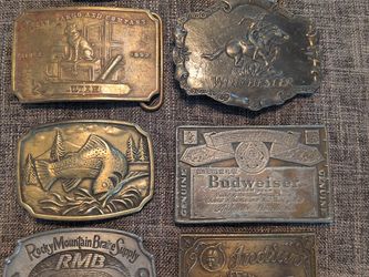 Vintage Belt Buckle Collection
