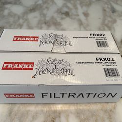 NEW IN BOX (2) FRANKE Water Filter Cartridges (FRX02)