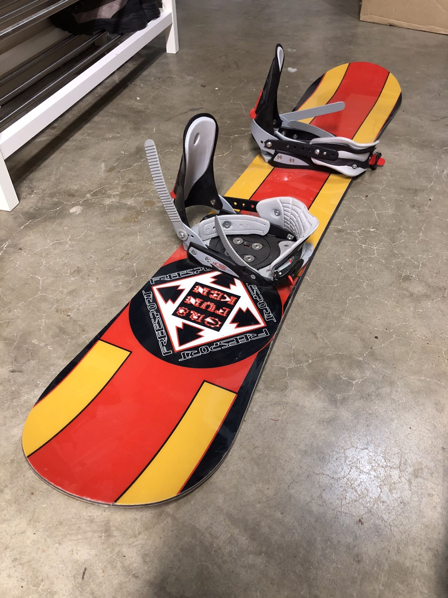 Freesport snowboard, bindings, and boots for Sale in WA OfferUp