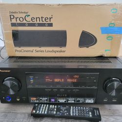 Pioneer VSX 80 Elite w/ Pro Center 1000 Speaker