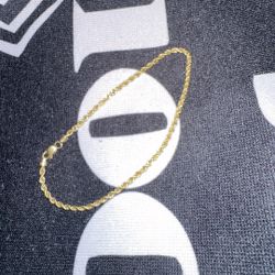 10K Rope Gold Chain – 7 1/4 Inches