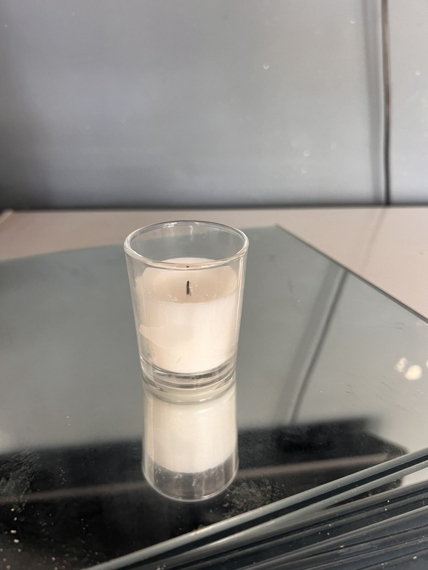 24 Clear Glass Tea Light Candles