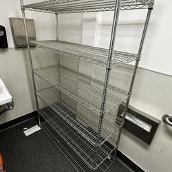 Metal shelving racks