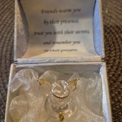 Small crystal glass guardian angel