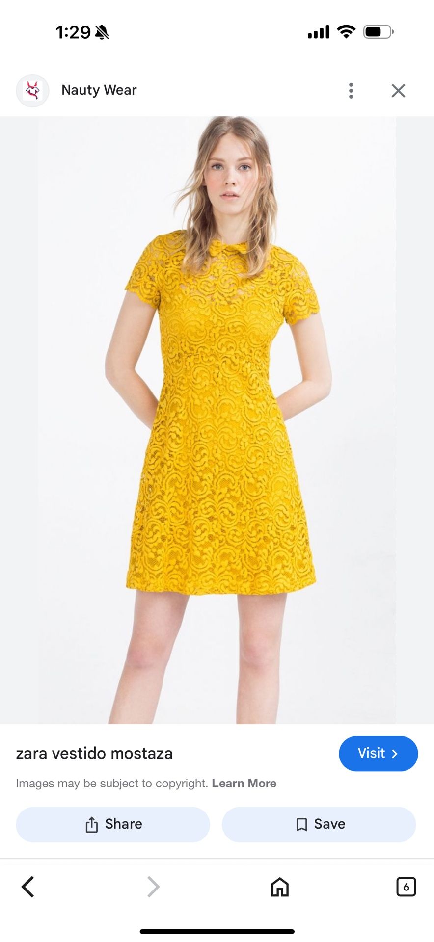 Zara yellow dress