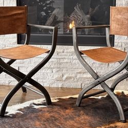 RH 1970’s French Directors Chairs - Pair