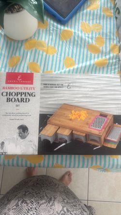 Emeril Lagasse Bamboo utility chopping board set