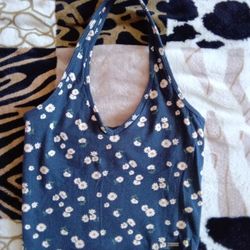 Navy Blue Halter Top 