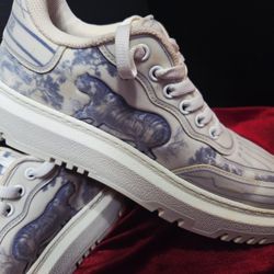 OPEN TO OFFERS Christian Dior Addict Sneakers Featuring a White& French Blue US9 