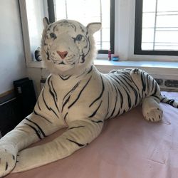 White Tiger Plush  42" +